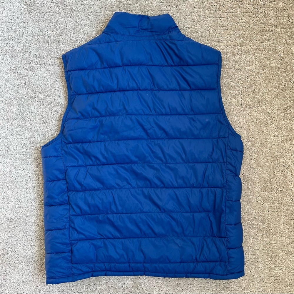 Men’s Blue Puffer Vest - Picture 7 of 9